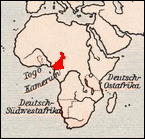 Lage von Kamerun in Afrika.