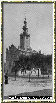 Marktplatz mit Rathaus in Kulm