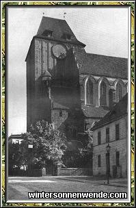 Mächtiger deutscher Kirchenbau in Thorn