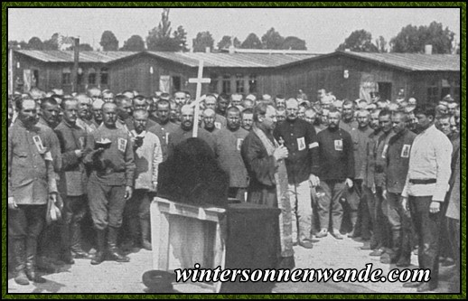 Russischer Gottesdienst im Lager Görlitz.