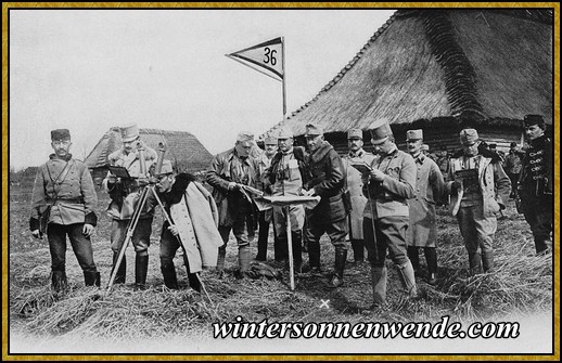 Feldmarschall-Leutnant Streitter von Schwarzenfeld mit seinem Stabe.