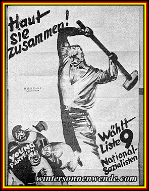 Nationalsozialistisches Wahlplakat zur Reichstagswahl 1930.