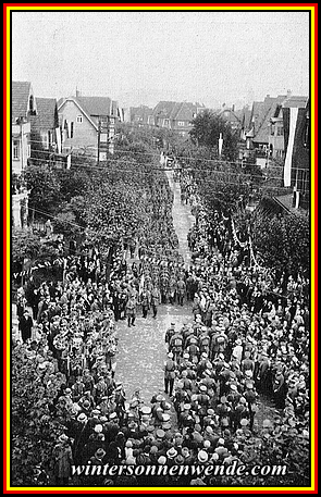 4000 Stahlhelmer in Harzburg am 11. Oktober 1931.