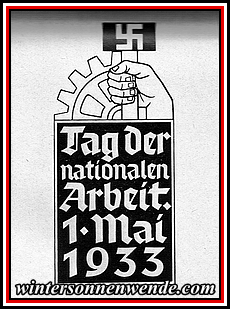 Das Abzeichen des 1. Mai 1933.