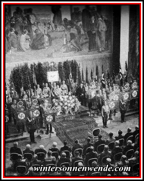 Göring eröffnet den Preußischen Staatsrat in der Neuen Aula der Berliner Universität<