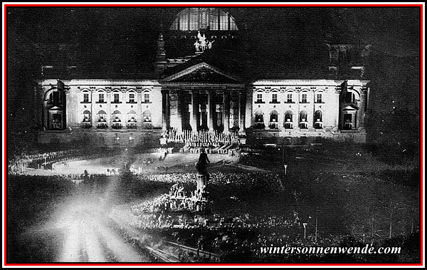 Saarabstimmungsfeier in Berlin, 15. Januar 1935.