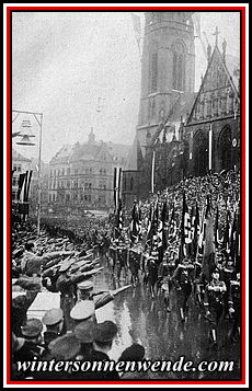 Rückgliederungsfeier, 1. März 1935 in Saarbrücken.