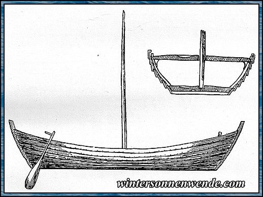 Boot aus dem 6. Jahrhundert n. Chr..