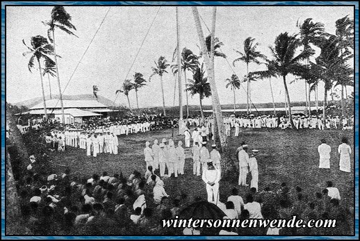 Besitzergreifung von Samoa am 1. März 1900.