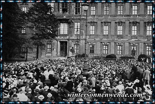 Ansprache des Kaisers in Berlin.