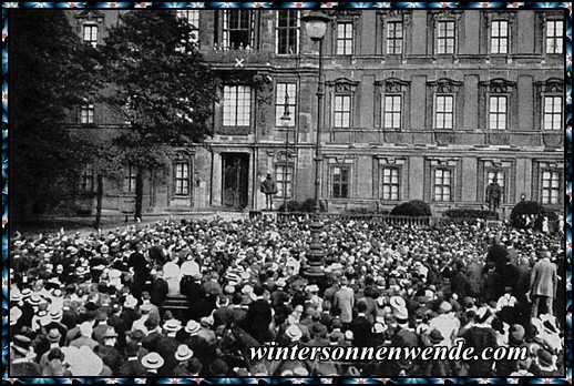 Ansprache des Kaisers in Berlin.