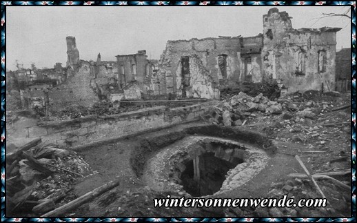 Die französische Festung Longwy nach der Übergabe.