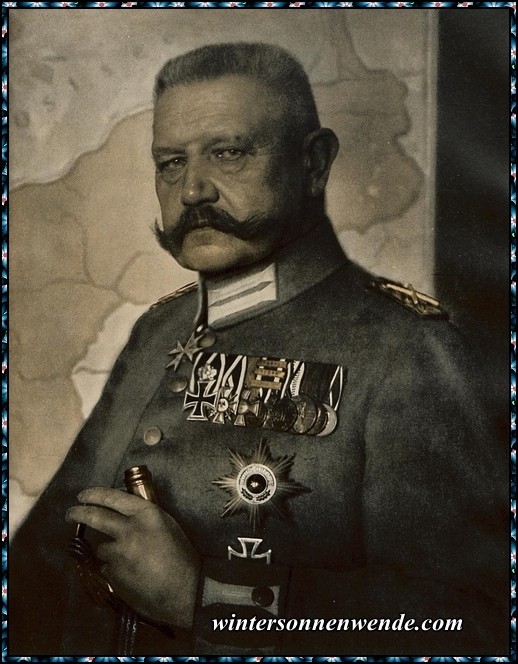 Generalfeldmarschall von Hindenburg.