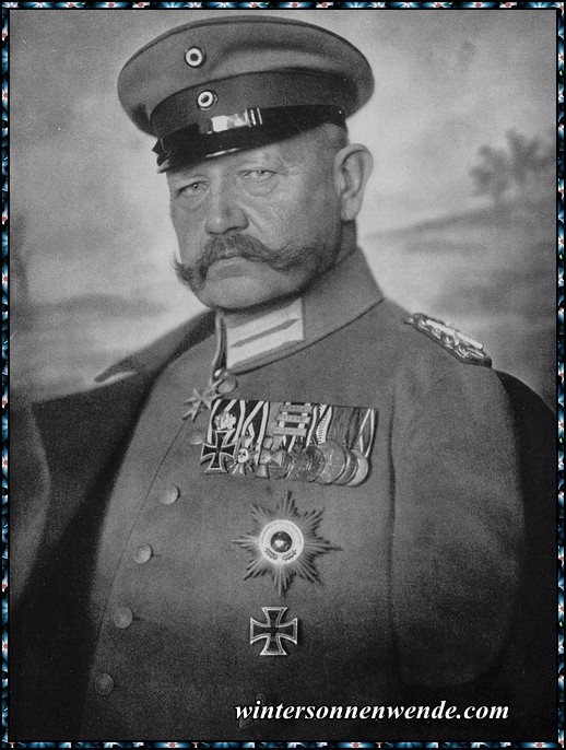 Generalfeldmarschall von Hindenburg.