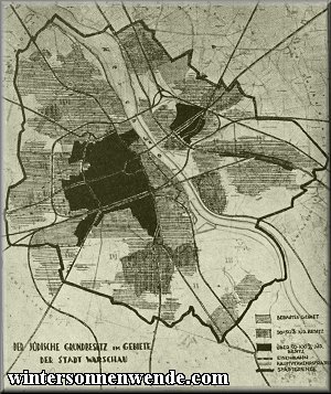 Übersicht über den jüdischen Grundbesitz 
in der Stadt Warschau