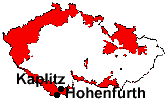 Lage von Hohenfurth und Kaplitz