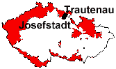 Lage von Josefstadt und Trautenau