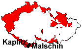 Lage von Malschin und Kaplitz