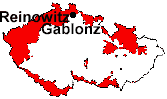 Lage von Reinowitz und Gablonz