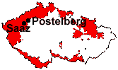 Lage von Saaz und Postelberg