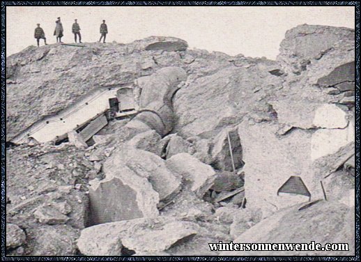 Zerschossene Forts von Lüttich
