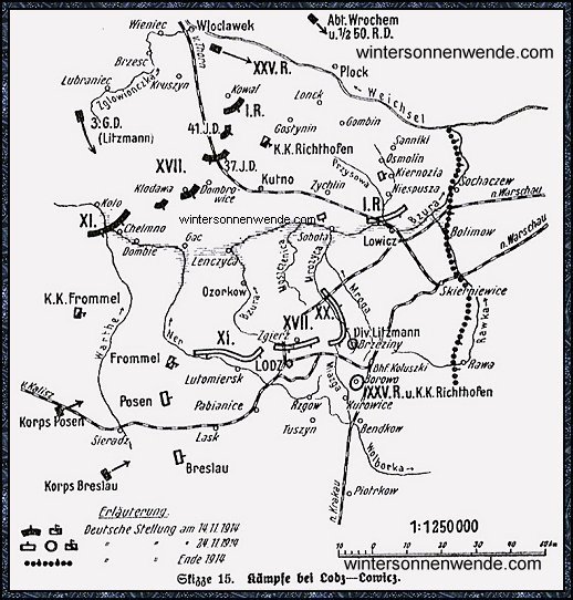 Kämpfe bei Lodz - Lowicz