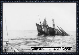 Im Mittelländischen Meere von dem deutschen Unterseeboot U 35' versenkter feindlicher Segler.