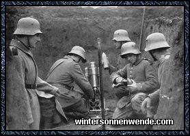 Granatenwerfer und kleine Minenwerfer an der Somme.