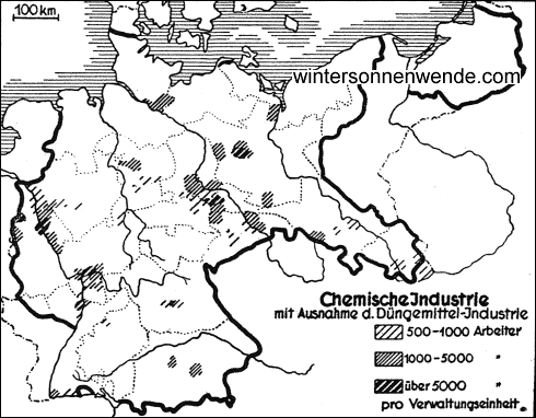 Die Verbreitung und Verdichtung der chemischen Industrie