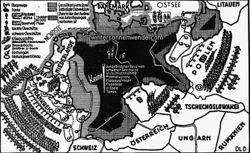 Deutschlands Abrüstung nach den Bestimmungen des Versailler Diktates
und der Rüstungsstand Europas 1933