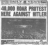 Balkenüberschrift der Titelseite der New York Daily News
