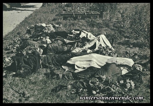 10 minority
Germans, beaten to death and mutilated.