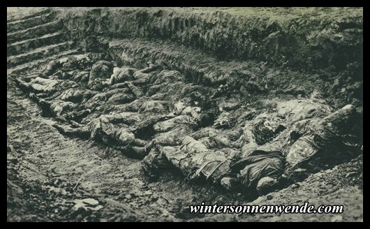 Mass grave near Sompolno, of 45 murdered Germans.
