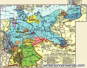 Map of Germany, 1933
