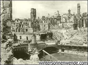 The ruins of Nuremberg, 1945