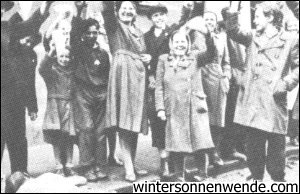 Murdered German in the gutter 
at the feet of cheering Czechs.
