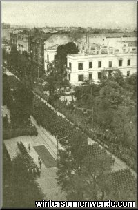 The Führer-Parade in Warsaw.
