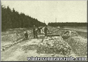 Road construction in the District of Warsaw.