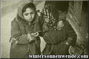 Jewish children begging for alms.