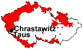 location of Chrastawitz and Taus
