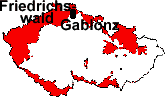 location of Friedrichswald and Gablonz