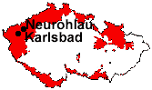 location of Karlsbad and Neurohlau