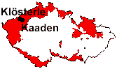 location of Klösterle and Kaaden