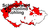 location of Kohling, Schindelwald and Schönlind