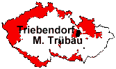 location of Triebendorf and Moravian Trübau